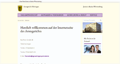 Desktop Screenshot of amtsgericht-nuertingen.de